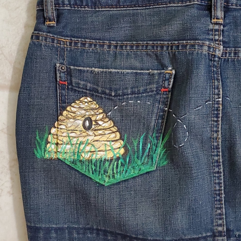 Gap hand painted mini skirt - Picture 2 of 6